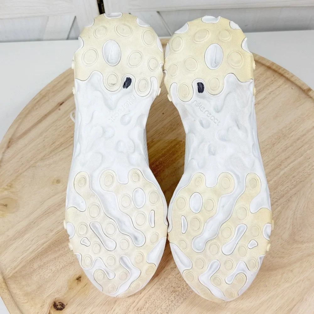 Nike React Element 55 Running Sneakers White Iridescent Women Size 10 CN0147-100